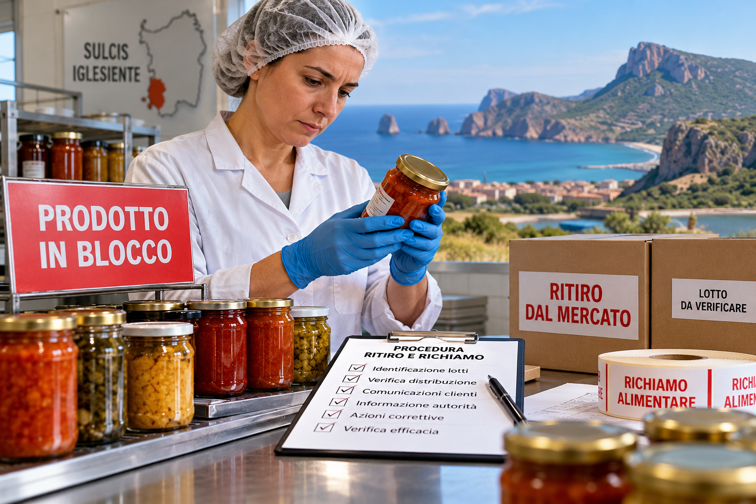 Un alimento non sicuro è già stato venduto: cosa deve fare un produttore del Sulcis-Iglesiente?