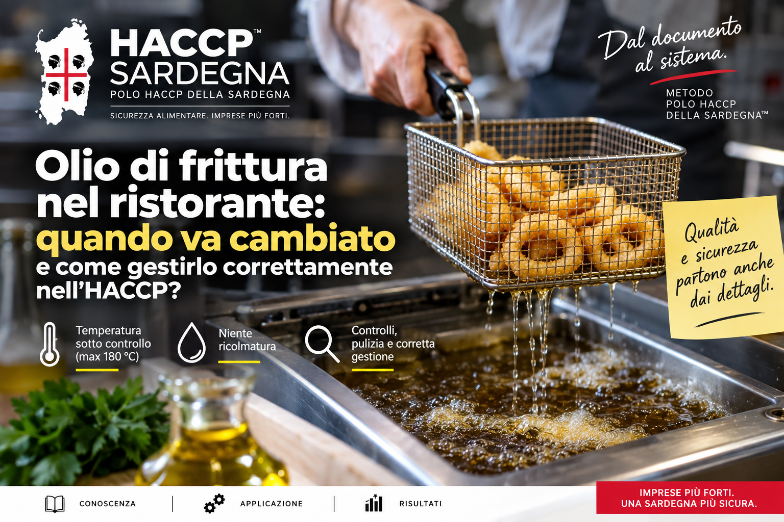 Olio di frittura nel ristorante: quando va cambiato e come gestirlo correttamente nell’HACCP?