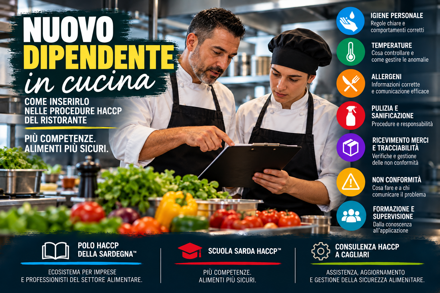 Nuovo dipendente in cucina: come inserirlo nelle procedure HACCP del ristorante