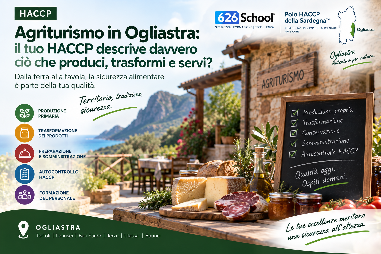 Agriturismo in Ogliastra: il tuo HACCP descrive davvero ciò che produci, trasformi e servi?